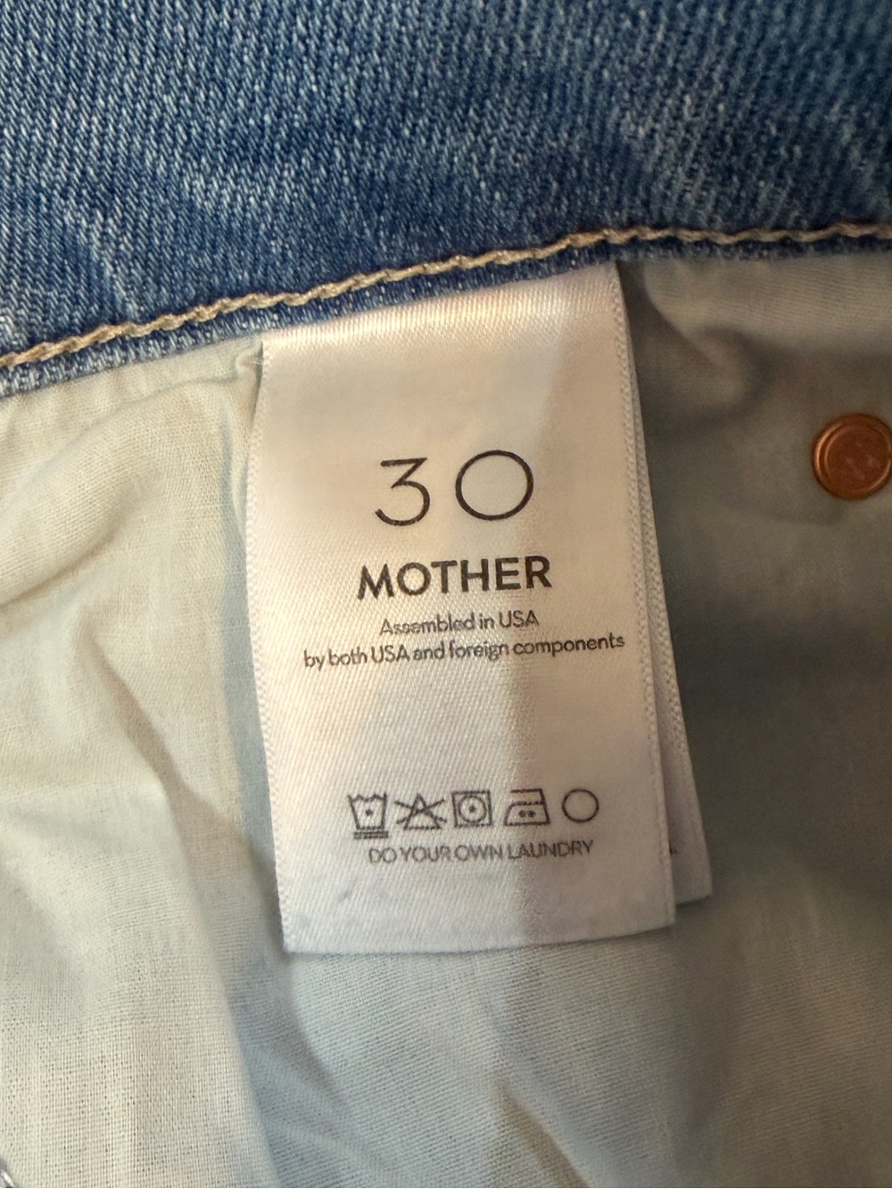 Mother Denim - The Doozy - High Rise Wide Leg Flare - Long Inseam - Size 30 NWT - Picture 10 of 13